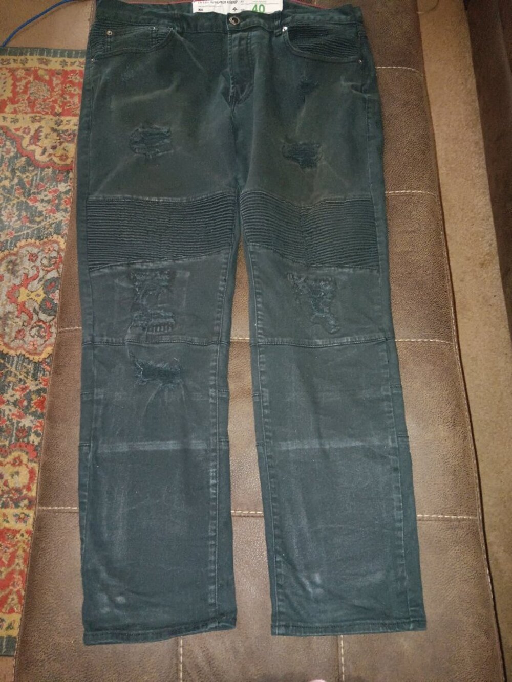 Men's Lifted Research Group Black Jeans Size 40 Distressed
